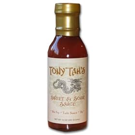Tony Tah's Gourmet Sweet & Sour Sauce Makes a Great Sweet & Sour Pork and is also Great as a Dipping Sauce for Your favorite Finger Foods. Authentic Asian Flavors is What Makes Tony Tah Famous!