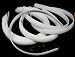 1/2 White Plastic Headbands - (3 Packages of 12) - 36 Total Headbands to Create Individualized and Personalized Hair Accessories
