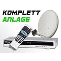 COMAG Digitale Single Satelliten-Anlage Komplett-Set SL35 (Inklusive: Digitaler Sat Receiver, Single LNB, 60er Stahlantenne, Masthalterung)