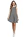 ROMWE Women's Striped O Neck Sleeveless Simple Loose Swing Dress Tunic Dress