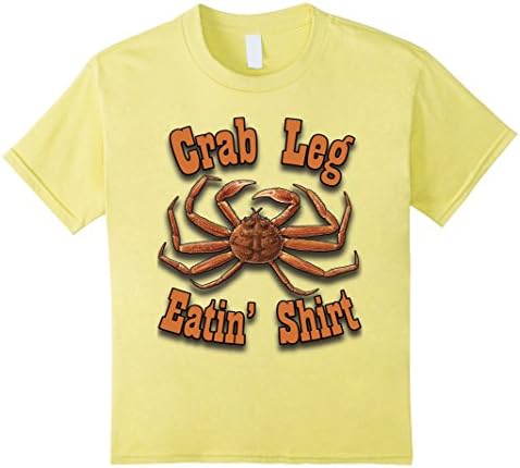 Kids Crab Leg Eatin' Shirt - Snow King Eat Joes Bay - T Shirt 8 Lemon