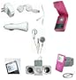 11-piece FULL ACCESSORY BUNDLE SET for iPod Video Classic 30GB 80GB Pink Leather Case + Pink Silicone Skin Case + Armband + Neck String +Foldable Speaker +USB WALL Charger + USB Car Charger + USB retractable data/charging cable + Stereo Headphone+ Screen Protector + Headphone Splitter