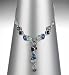 Multi Facet Stone Y Design Necklace