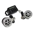 TMS Motorcycle ATV UTV Bike Audio FM Radio MP3 iPod Stereo Sound System Waterproof with 2 Speakers