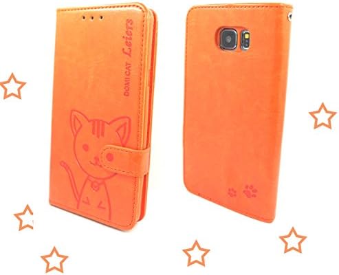 "Hello Deere" "Leiers Domi Cat" Series Wallet Style Soft Cover for Samsung Galaxy Note 5 (Orange DMM-PT-N5-03)