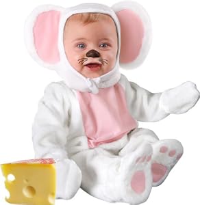 Infant Baby White Mouse Halloween Costume (18-24 Months)