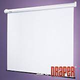 Draper 209003 Star Manual Wall and Ceiling Projection Screen Matt White 70X70IN with Case