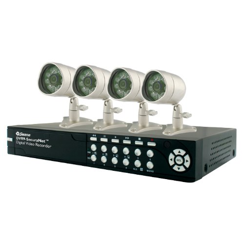 Swann SW244-4SB DVR9 9-Channel Digital Video Recorder SecuraNet Combo Kit with Maxi Day/Night 4-Camera