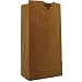 Duro 80982 Kraft Paper Flat-Bottom Grocery Bag, 12-lb Capacity, 7-1/16" Length x 4-1/2" Width x 13-3/4" Height, Brown (Pack of 500)
