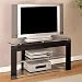 Black & Glossy Silver TV Stand