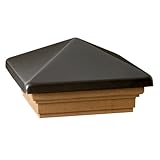 Deckorators 72388 Victoria High Point Pewter Post Cap with Cedar Base