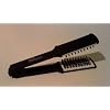 Hair Flair Professional Double Hair Straightening Brush Rubber Finishing, Aluminium and Ceramic Sheet, Boar Bristle and Nylon Pins