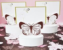 Butterfly Place Card Favor Boxes with Designer Place Cards (set of 12) - Baby Shower Gifts & Wedding Favors