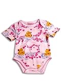Nick & Nora - Newborn Baby Girls Short Sleeved bodysuit Pink/Lt. Blue/White/Yellow