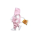 ノーブランド品　ベビー　セットアップ　3点セット　秋服　柄物　80　90　100　110　3色　男女共用 (M, ピンク)
