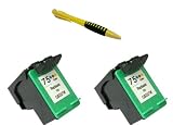 Two Tri-Color Ink Cartridge HP 75 XL HP75 HP75C + Pen for HP Printers