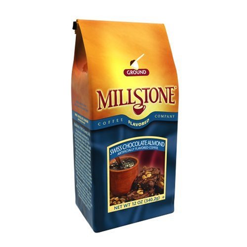 Millstone Swiss Chocolate Almond Ground Coffee, 12-Ounce Packages (Pack of 3) by Millstone