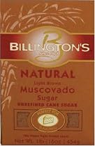 Billington's Natural Light Brown Muscovado Sugar, 16-Ounce Bags (Pack of 10)