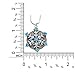 cocojewelry Snowflake Pendant Necklace Bridesmaid Christmas Holiday Prom Jewelry
