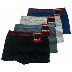 4 er Pack Herrenboxer-Retroshorts von Hombre, Microfaser.