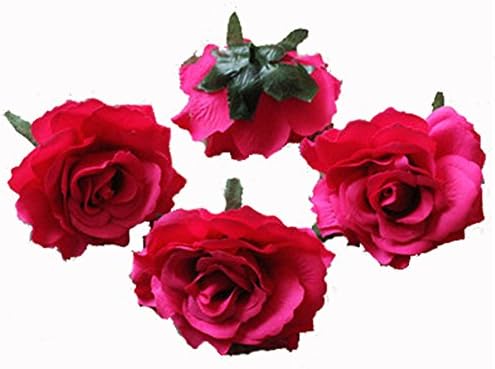 Artificial Flower DIY Fake Wedding Ball-flower Daisy Heads Silk Flower Decor 30pcs (rose)