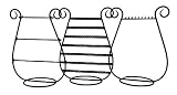 Jewelry Organizers Set 3 Necklace Bracelet Earring Holders Rack Tree Display Stand