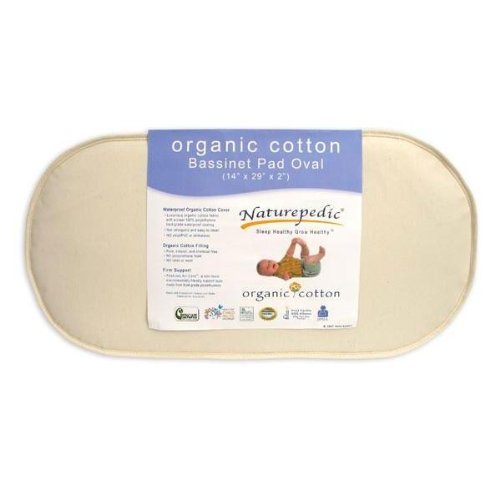 Naturepedic Organic Cotton Bassinet Oval Mattress