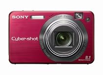 Sony Cybershot DSCW150/R 8.1MP Digital Camera with 5x Optical Zoom with Super Steady Shot (Red)