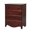 Emily Four Drawer Dresser in Cherry Finish By Da Vinci Baby Furniture