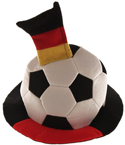 Fußball Hut Deutschland mit Fahne