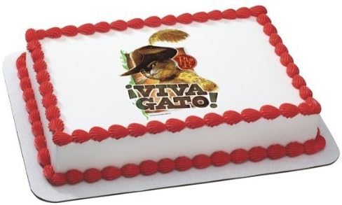 Puss in Boots Birthday Party Edible Image Cake Topper by Puss In Boots