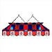 Imperial Detroit Pistons Licensed 40-Inch Rectangular Stained Glass Billiard Table Light