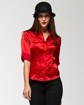 Silky 3/4 Sleeve Tunic Top