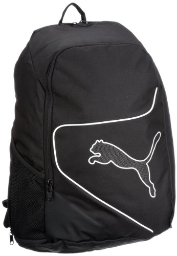 PUMA PowerCat 5.12 Football Backpack + Ballnetz, black-white, 48x34x18cm, 25 liters, 070139 01