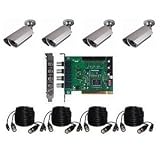 PRO-GVK4IR 4 Outdoor Color Infrared Camera Geovision DVR Card Kit