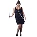 California Costumes Women's Fashion Flapper Costume,Black,P (16-22)
