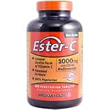 American Health Ester-C 1000 mg with Citrus Bioflavonoids 180 vegetarian tablets Non-Acidic Vitamin C