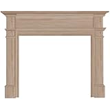 Pearl Mantels 120-48 Windsor 48-Inch Fireplace Mantel Surround, Unfinished