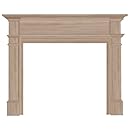 Pearl Mantels 120-48 Windsor 48-Inch Fireplace Mantel Surround, Unfinished