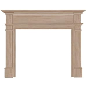 Pearl Mantels 120-48 Windsor Fireplace Mantel Surround, Unfinished, 48-Inch