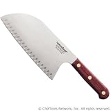 LamsonSharp 39662 Rosewood Stamped 8 Kullenschliff Chinese Cleaver