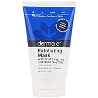 derma e Natural Bodycare Cleansing Enzyme Facial Mask, 4-Ounce Tubes