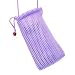 Cosmos ® Purple Fashionable Grid Breathable case bag pouch/ Neck Strap for Cellphone / Digital Camera /MP3/MP4/ iphone 4 4s 3 3Gs HTC one X LG MOTOROLA + Cosmos cable tie