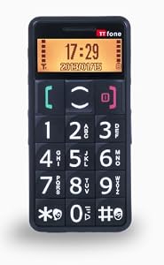 TTfone Mercury TT002 - Big Button Easy to use Senior Mobile Phone with SOS button and large easy to read display - Black