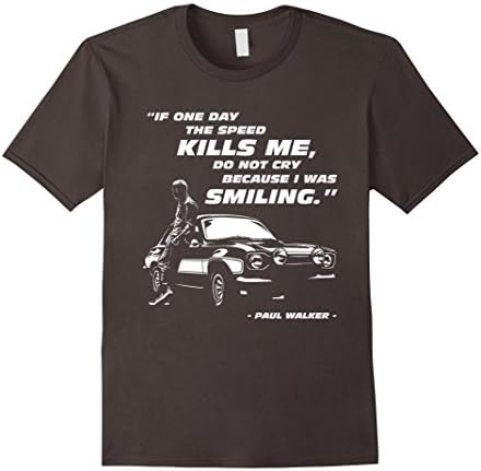 Men's If One Day The Speed Kills Me Don't Cry Because I Was... 2XL Asphalt