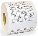 Novelty Sudoku Puzzle Quiz Game Loo Roll Toilet Paper!