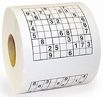 Novelty Sudoku Puzzle Quiz Game Loo Roll Toilet Paper!