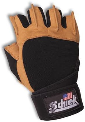 Schiek 425 Power Lifting Gloves with Wristwrap
