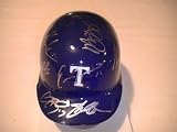 2011 Texas Rangers Team Signed Autographed Mini Helmet Hamilton,kinsler,coa Auto