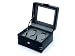 Luxury Real Leather Double Watch Box (Grey Lining)